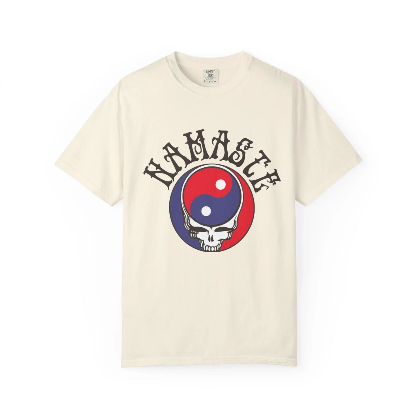 NAMASTE Grateful Dead Unisex Shirt – Garment-Dyed Organic Cotton Yoga T-Shirt by Yune Yoga-1