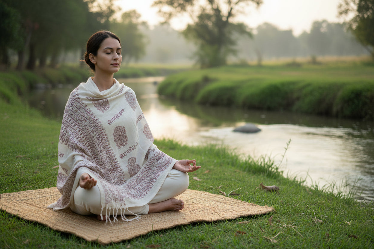 OM Bhakti Prayer Shawl