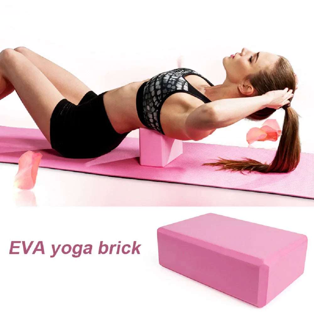 EVA Yoga Foam Blocks for Pilates & Meditation (Pink)-1