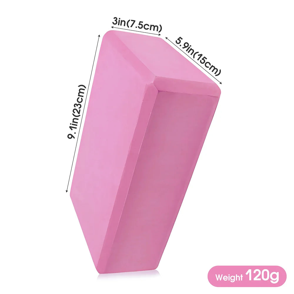 EVA Yoga Foam Blocks for Pilates & Meditation (Pink)-2